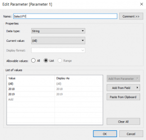 Filter displays in Tableau 14