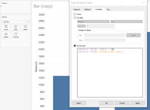 Filter displays in Tableau 15